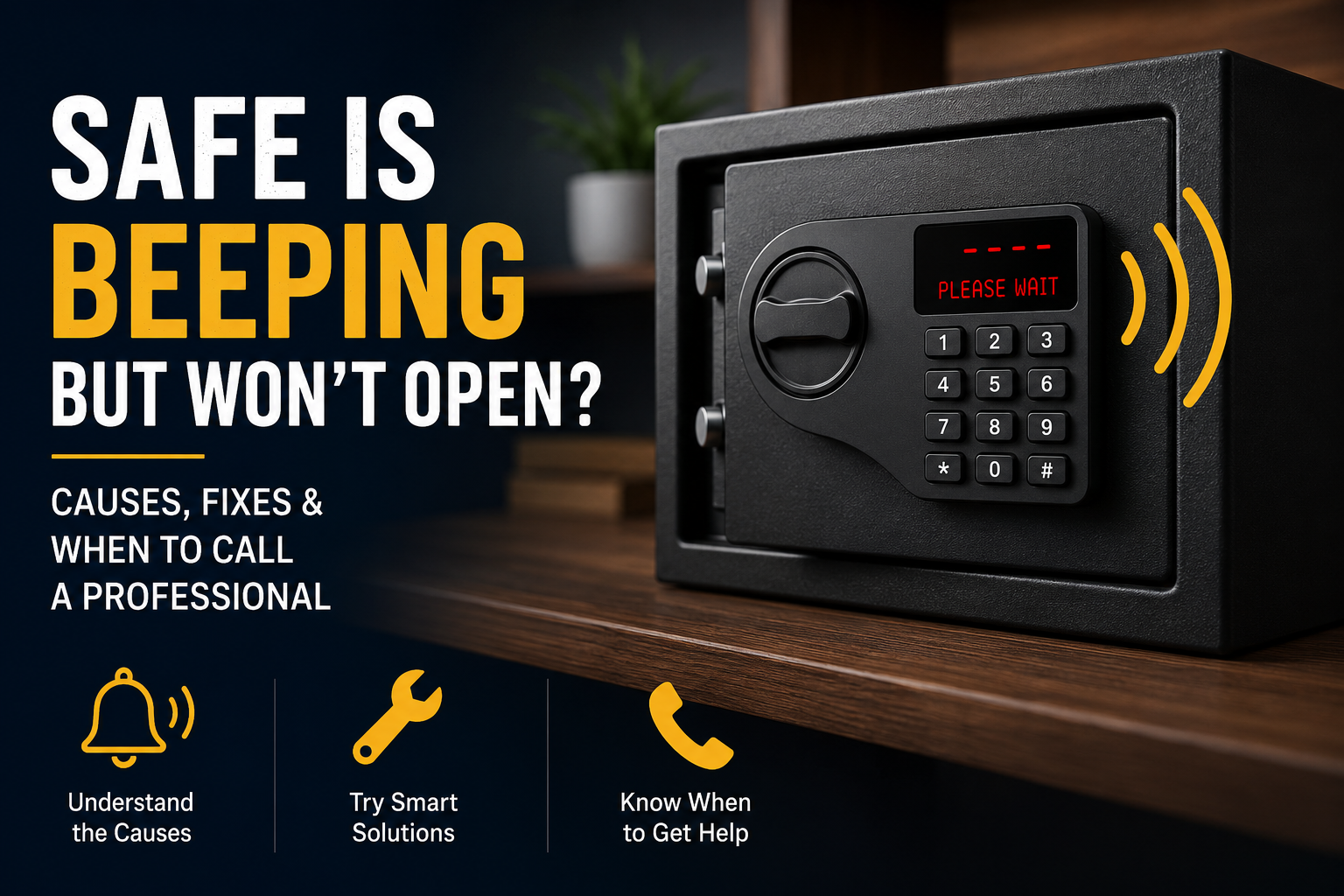 Safe Beeping But Won't Open